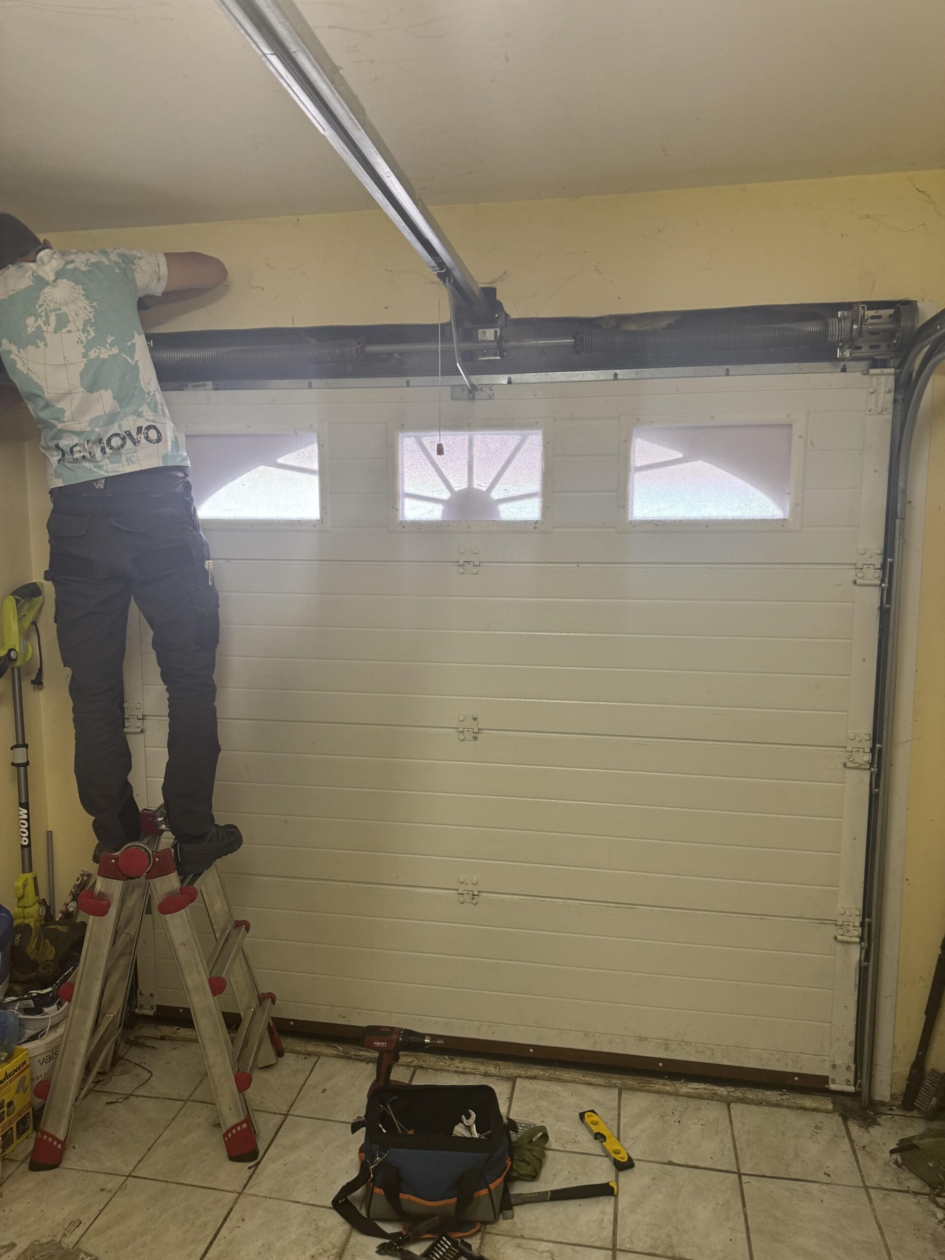 Réparation et entretien d’une porte sectionnelle